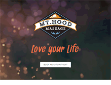 Tablet Screenshot of mthoodmassage.com